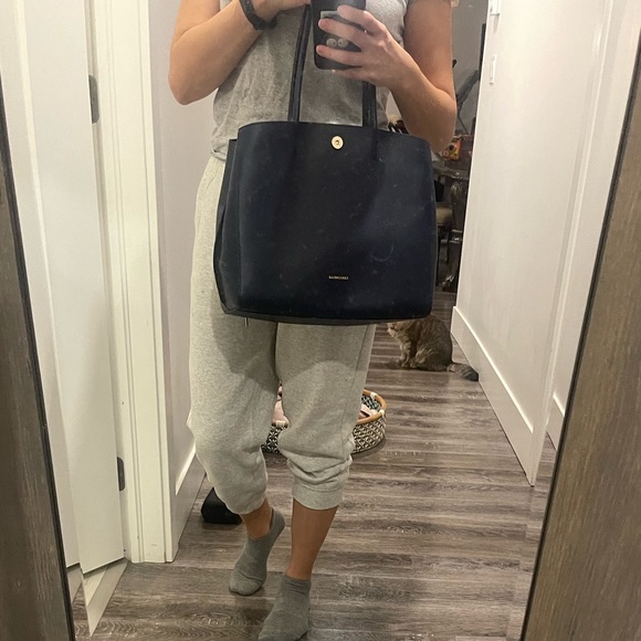 coccinelle Italian leather bag navy - Picture 4 of 6